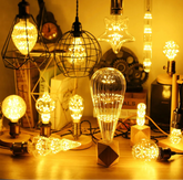 “Vintage filament sculpted LED, bubble/corn/filament shape, for mood decor and lamps”