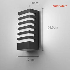 Black Modern Style Aluminum Outdoor Wall Sconce Hanging Ceiling Light