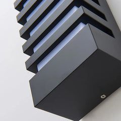 Black Modern Style Aluminum Outdoor Wall Sconce Hanging Ceiling Light