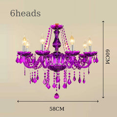 Crystal Multi-Arm Chandelier Pendant Light