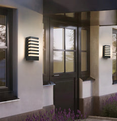 Black Modern Style Aluminum Outdoor Wall Sconce Hanging Ceiling Light