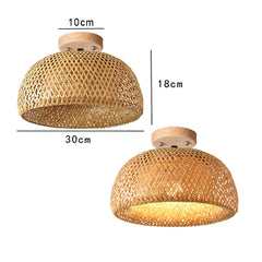 Bamboo Dome Ceiling Light - Hallway Lighting