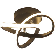 Modern Swirl LED Semi-Flush Mount Ceiling Light Fixture