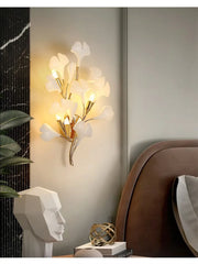 Gold Ginkgo Leaf Wall Sconce