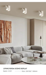 Modern Cylinder Spotlight Ceiling Light with Rotating Heads