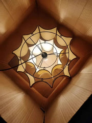 Rattan Woven Tiered Pendant Light Bohemian Style