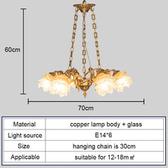 Copper Flower Angel Chandelier