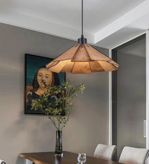 Modern Geometric Gold Pendant Light with Frosted Glass Shades