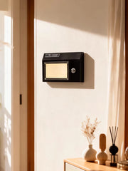 Retro Radio Shape Wall Sconce, Metal Geometric Fixture