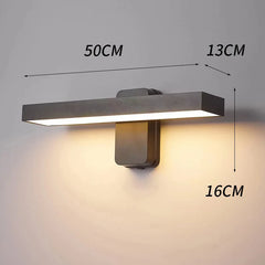 Rotatable LED Wall Sconce with Motion Sensor - Modern Exterior Light