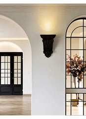 Black Resin Wall Sconce