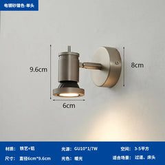 Sleek Silver Modern Wall Sconce with 4 Adjustable Spot Heads