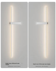 Modern Black Minimalist LED Wall Light with Vertical Strip