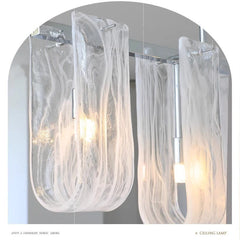 Clear Glass Tube Pendant Light Industrial Bar Chandelier
