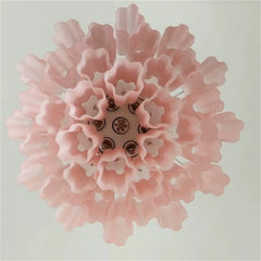 Tiered Frosted Glass Tube Chandelier Semi-Flush Mount Light