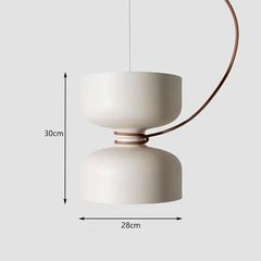 Matte Black Dome Pendant Light with Contrasting Cord