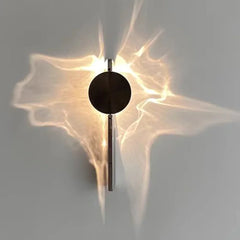 Modern Geometric Disc Wall Sconce with Integrated LED Lighting Effects