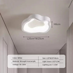 Organic Wavy Flush Mount LED Ceiling Light Fixture