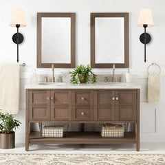 Brushed Gold Metal Farmhouse Wall Sconce with White Fabric Shade