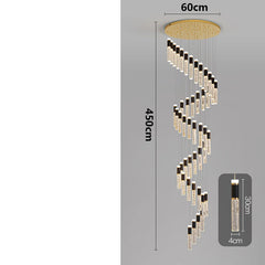 Chandelier with dimensions labeled on a gray background