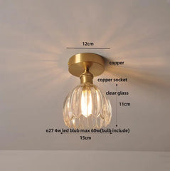 Ceiling light fixture with measurements and details on a neutral background