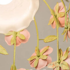 Gold Floral Chandelier Hanging Pendant Light