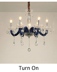 Chrome Multi-Arm Crystal Chandelier