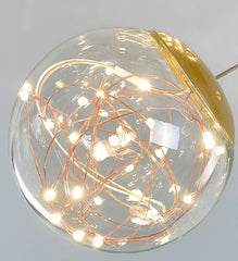 Decorative light bulb with copper wire and LED lights