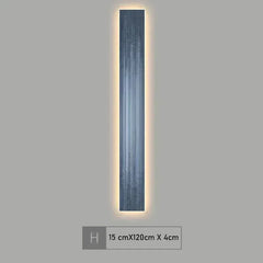 Modern wall-mounted light fixture on a gray background