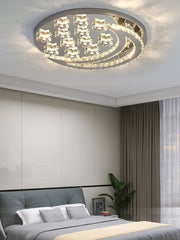 Heart Shaped Crystal Tiered Chandelier Pendant Light