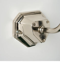 Chrome Floral Glass Wall Sconce - Modern Bedside Sconce