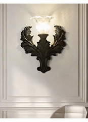 Black Resin Wall Sconce