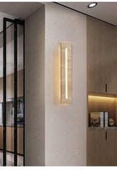 Natural Stone LED Wall Sconce Waterproof Exterior Light