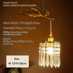 Brass Scrollwork Lantern Pendant with Frosted Floral Glass Shade