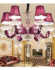Chrome Multi-Arm Crystal Chandelier