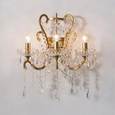 Gold Crystal Wall Sconce