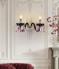 Crystal Candelabra Chandelier Multi-Color Crystal Accents