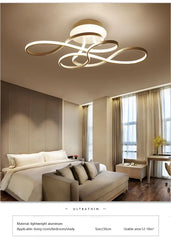 Modern Swirl Flush Mount Ceiling Light with Integrated LED