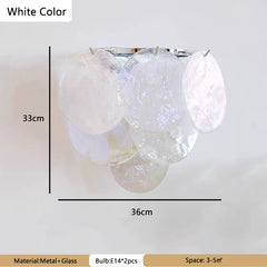 Glass Multi-Tier Wall Sconce