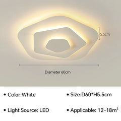 Modern Flush Mount Irregular Chandelier Light with Acrylic