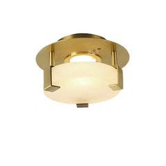 Gold Geometric Crystal Ceiling Light Flush Mount