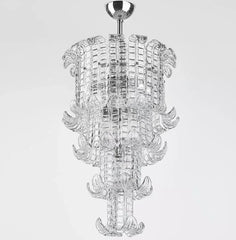 Crystal chandelier on a white background