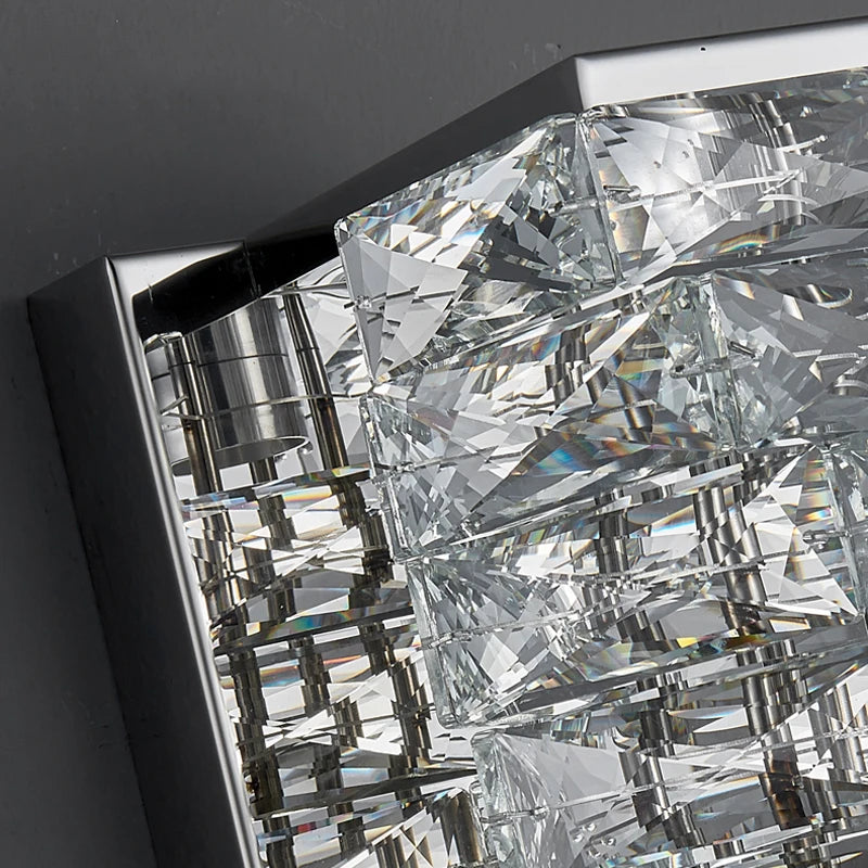 Close-up of a diamond with a black background