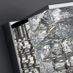 Close-up of a diamond with a black background