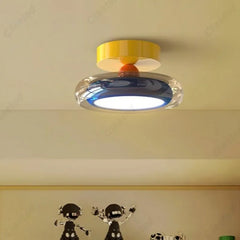 Colorful Dopamine Style Ring Flush Mount Ceiling Light