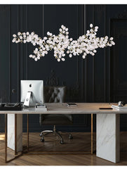Gold Metal Frame Cluster Pendant Light with Frosted Glass Shades