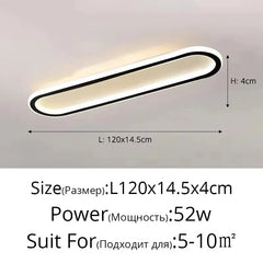 Modern Oval Flush Mount LED Ceiling Light