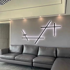 Modern Linear Geometric LED Wall Sconce for Contemporary Spaces