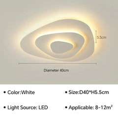 Modern Flush Mount Irregular Chandelier Light with Acrylic