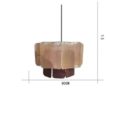 Rattan Woven Tiered Pendant Light Bohemian Style